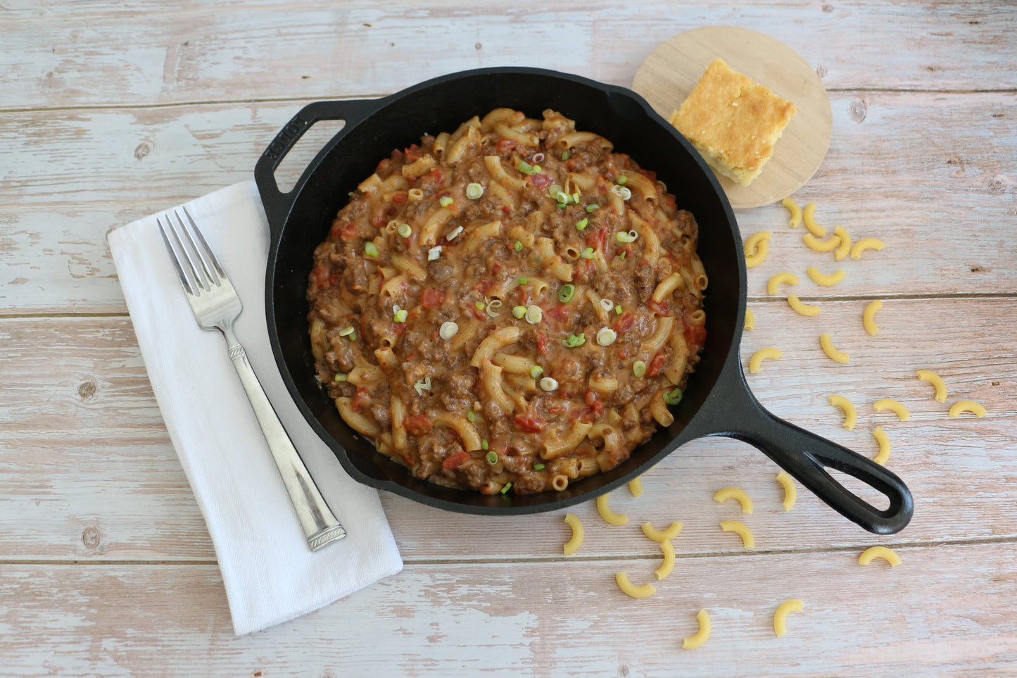 Gluten-Free Chili Macaroni Skillet Meal