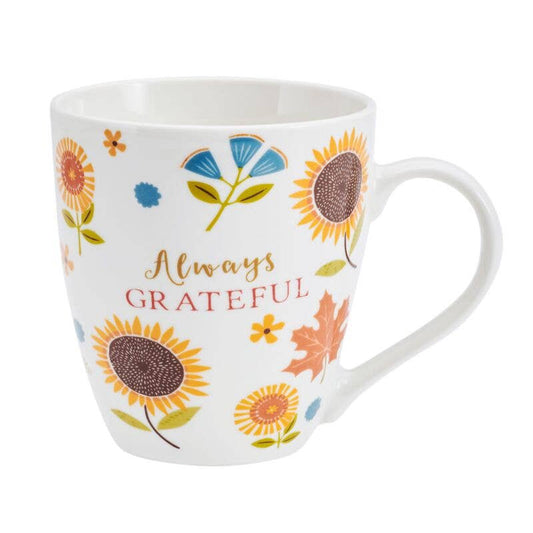 Pfaltzgraff 18Oz  Mug Always Grateful Open Stock: Porcelain / English