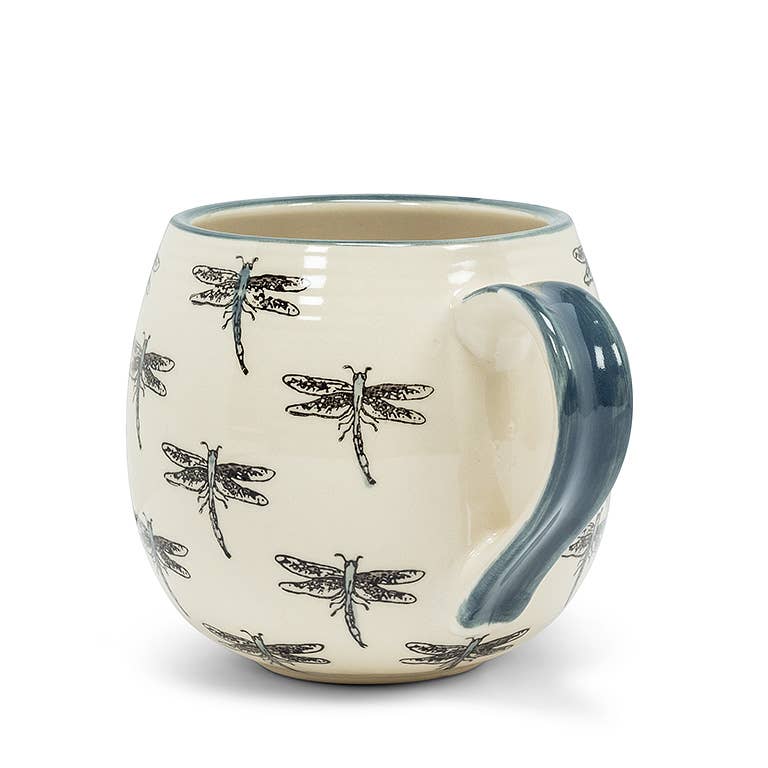 Allover Dragonfly Ball Mug-5"L