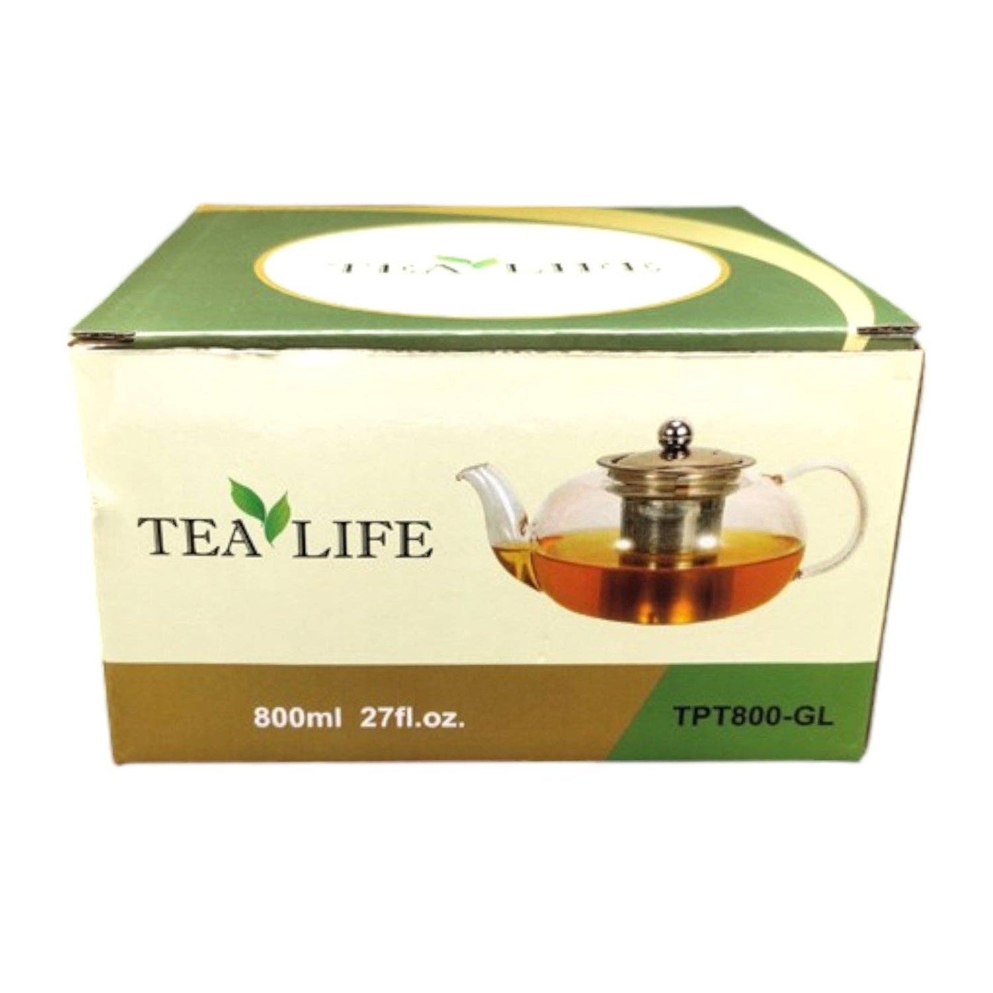 27oz 5.5"H Glass Tea Pot