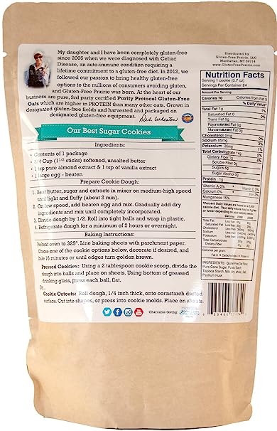 Gluten Free Prairie Sugar Cookie Mix