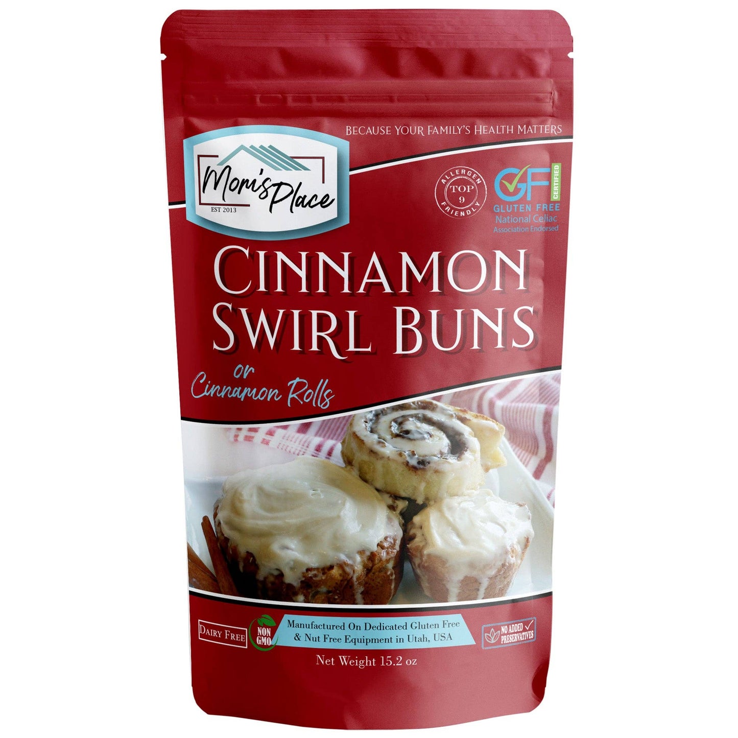 Gluten-Free Cinnamon Swirl Bun or Cinnamon Roll Mix