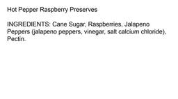 Hot Pepper Raspberry Jam