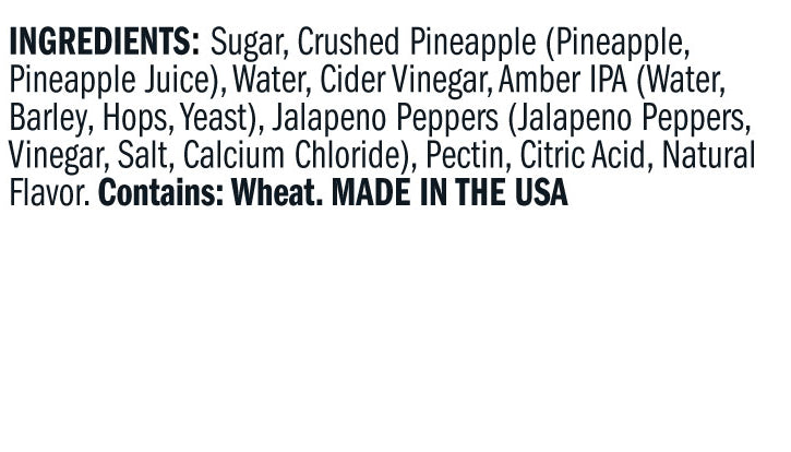 Amber Pale Ale Pineapple Jam