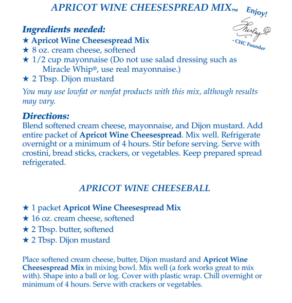 Apricot Wine Cheesespread