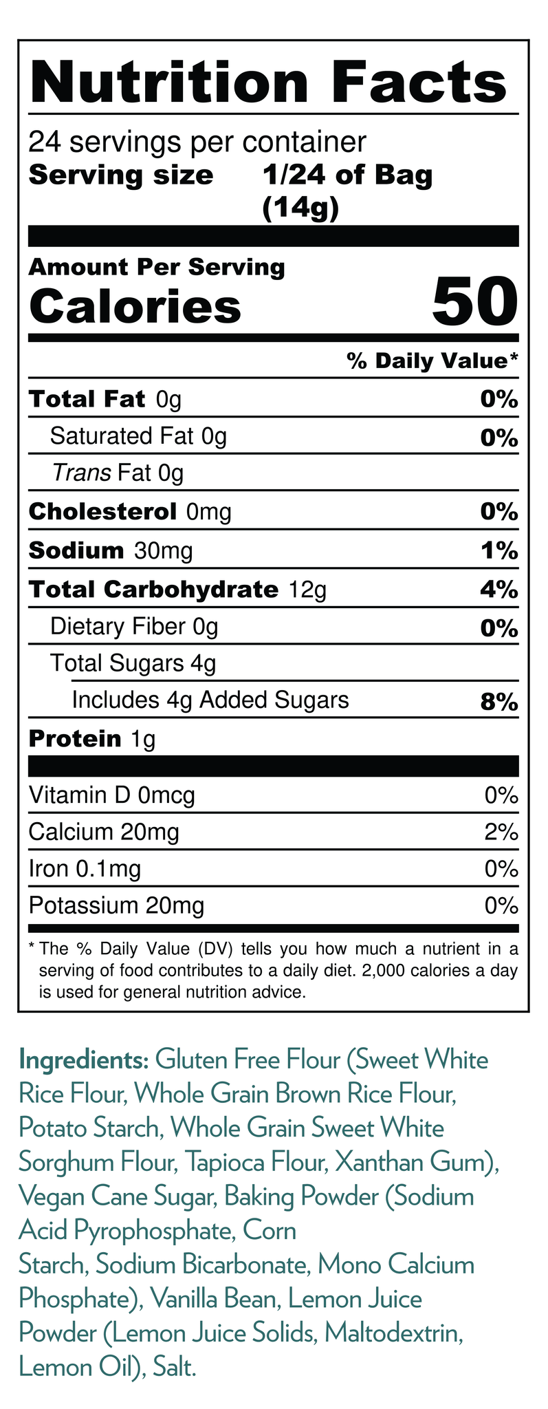 LillyBean Gluten Free Lemon Short Bread Shortbread Mix