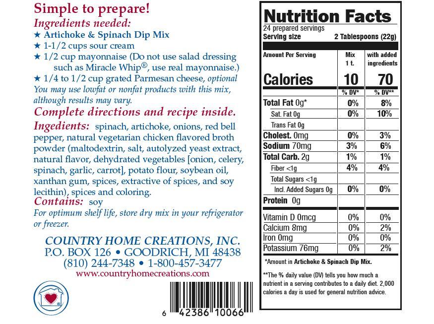 Artichoke Spinach Dip Mix