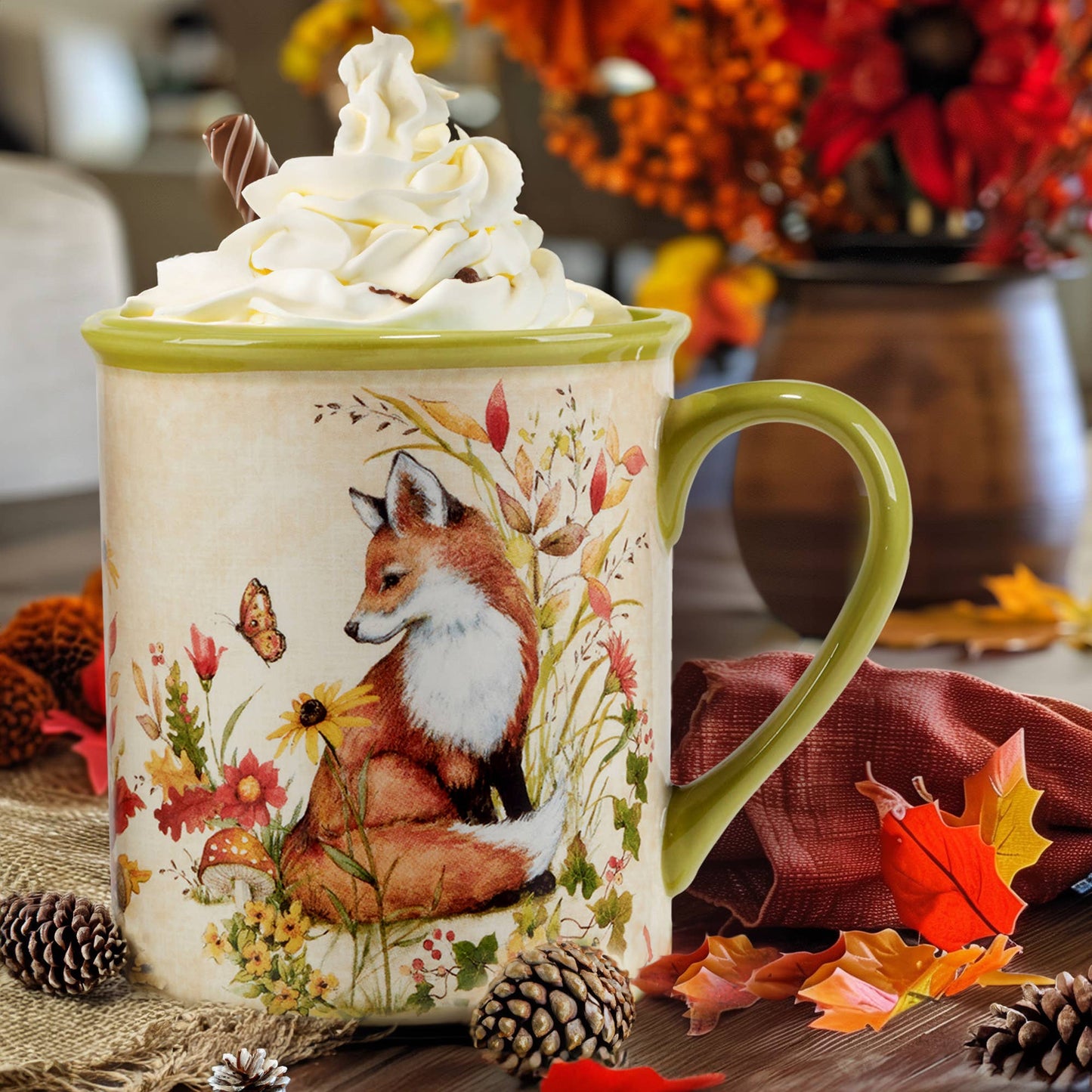 Woodland Critters Fall Mug 18 oz.