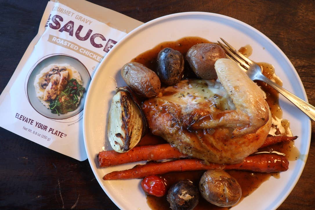 Le Sauce & Co. 4 Serving Roasted Chicken Gourmet Gravy