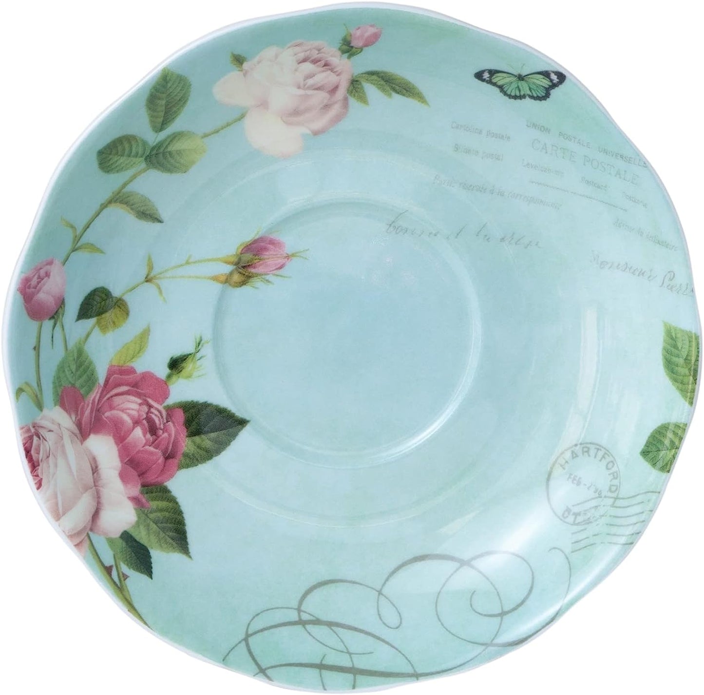 Blue Jay and Flowers Teacup