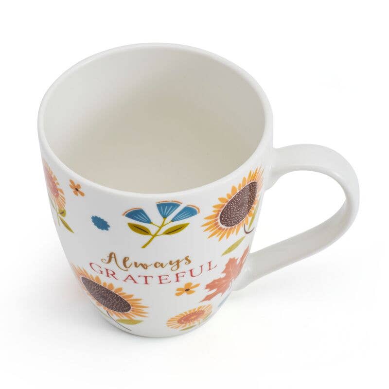 Pfaltzgraff 18Oz Mug Always Grateful Open Stock: Porcelain / English
