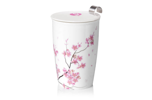 Porcelain Infuser Mug Sakura Blossoms