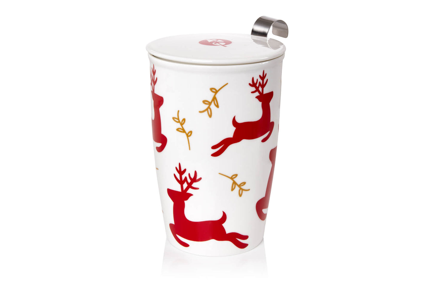 Porcelain Infuser Mug Reindeer
