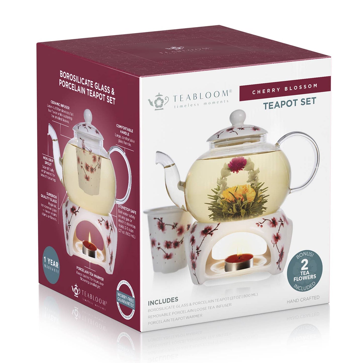 Teabloom Petite Cherry Blossom Flowering Tea Gift Set