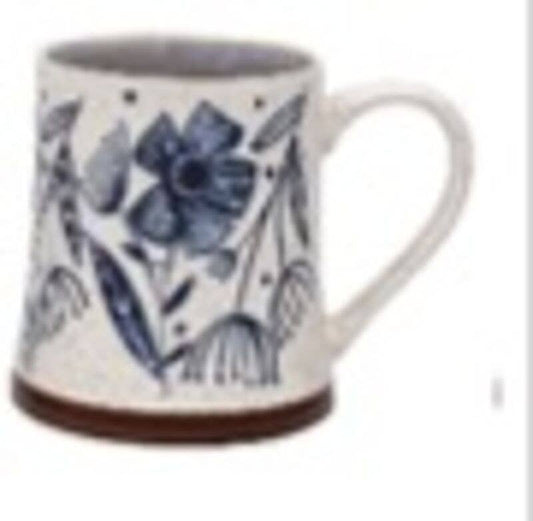 Pfaltzgraff 20Oz Mug Blue Floral  Open Stock: MULTI / Stoneware
