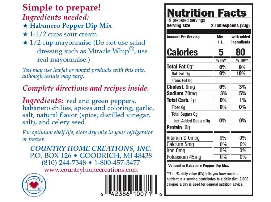 Habanero Dip Mix
