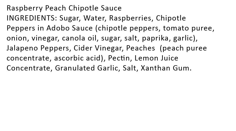 Raspberry Peach Chipotle Sauce