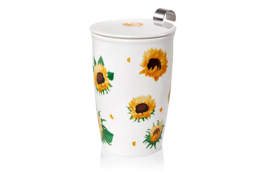 Porcelain Infuser Mug Sunflower