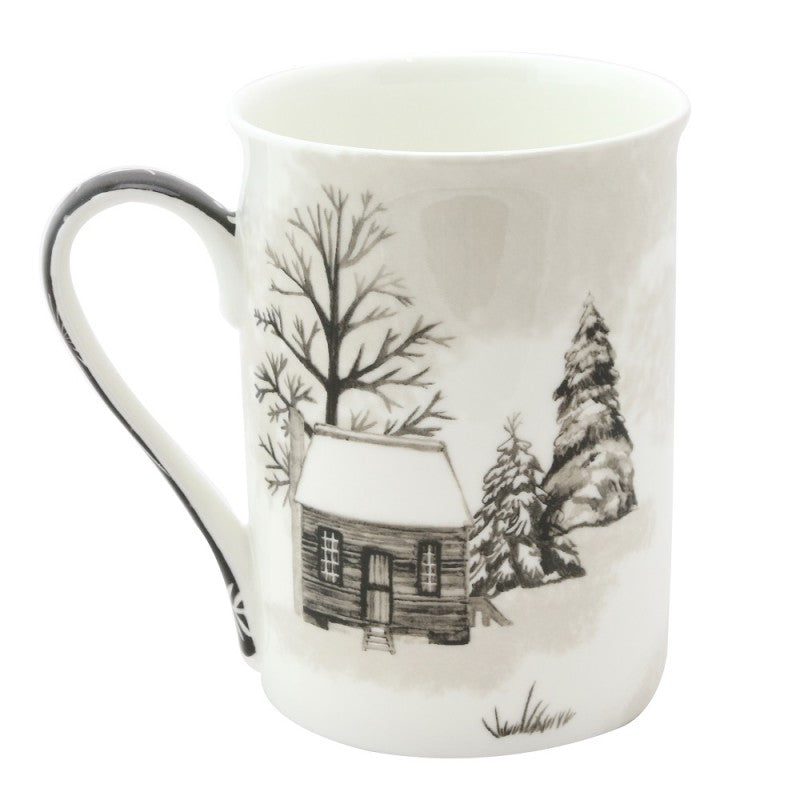 Wonderland B/W Car Mug