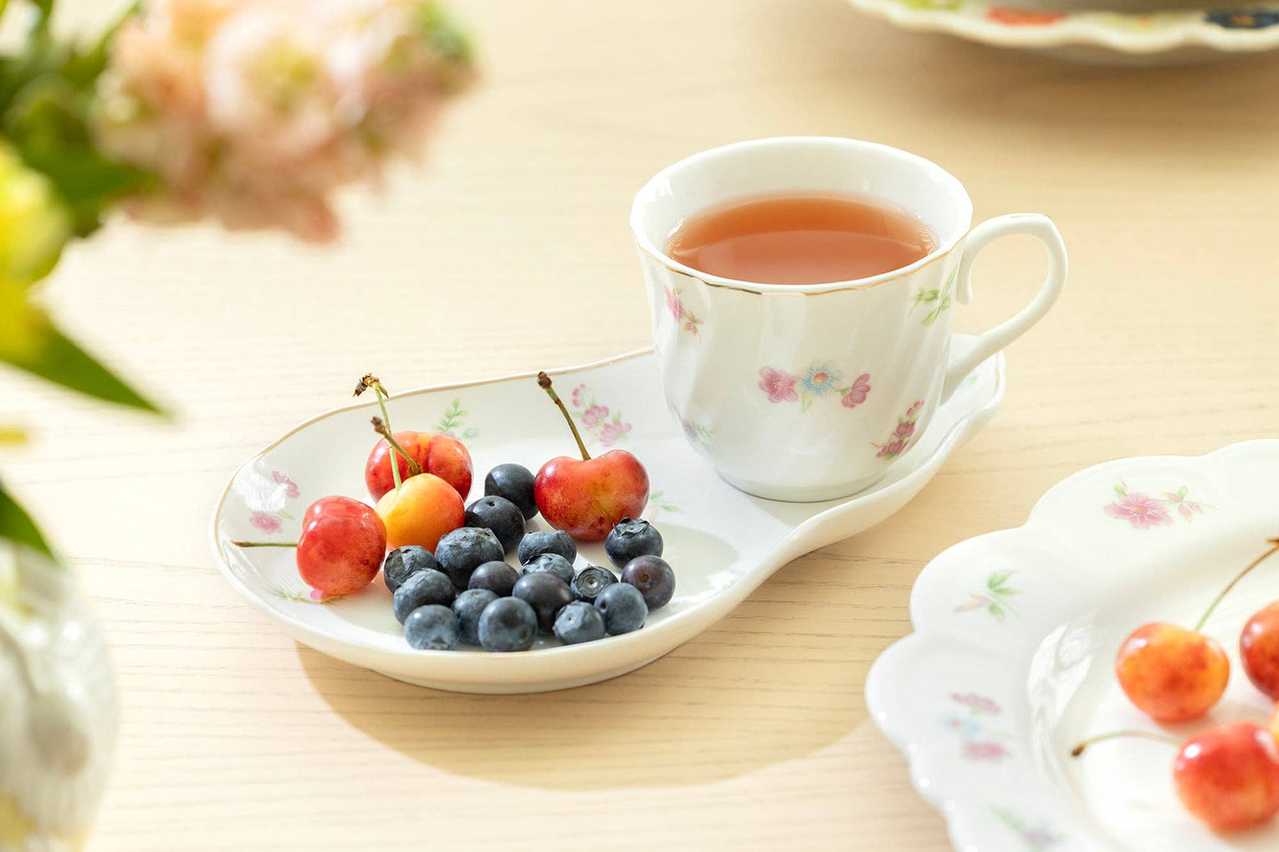 Petite Wildflowers 7oz Fine Porcelain Tea Snack Set
