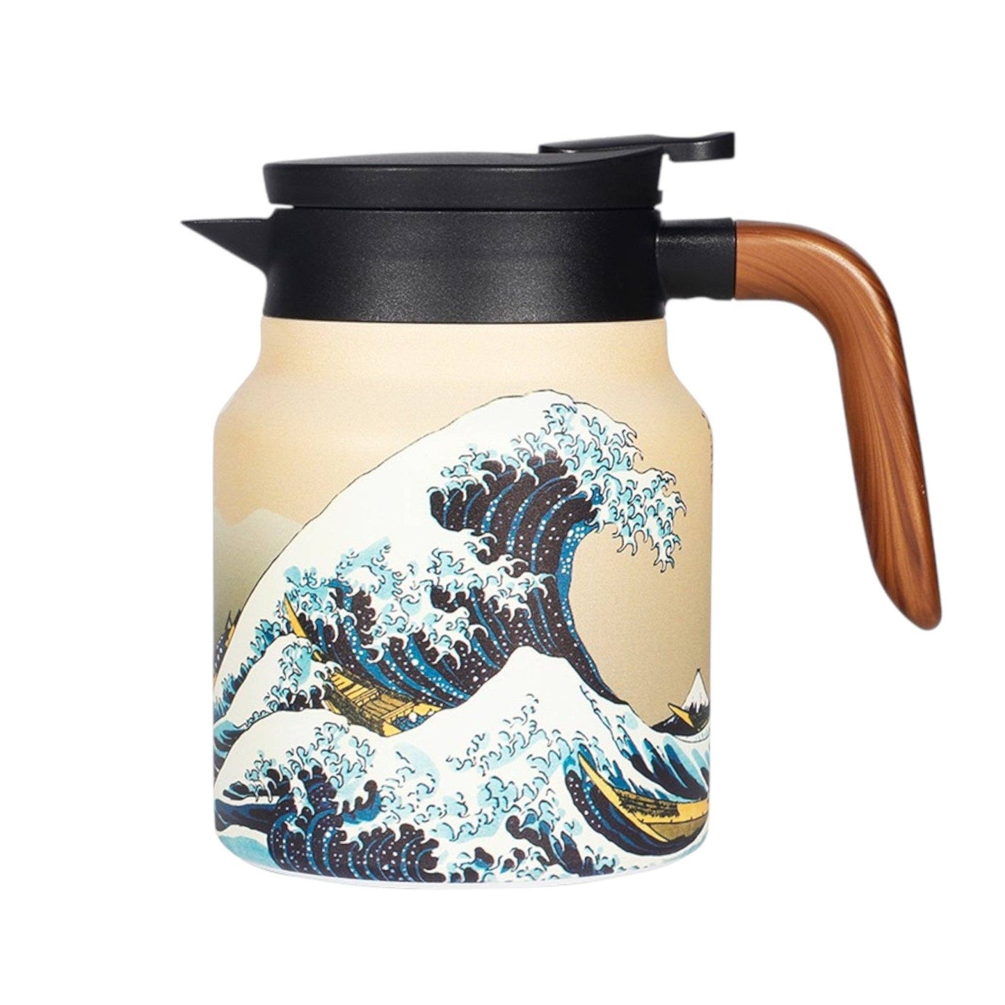 32oz Thermal Tea Kettle with Infuser Strainer Wave