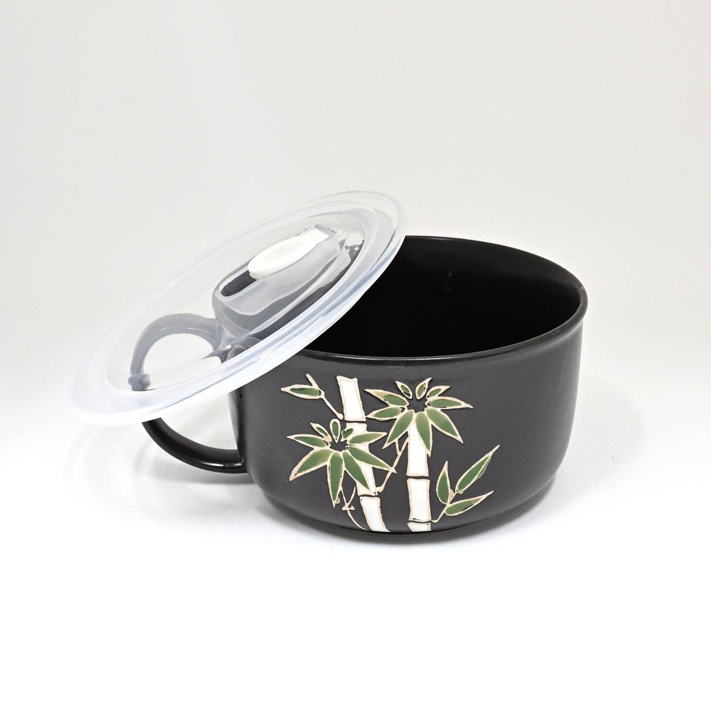 Bamboo Design 33oz Microwavable Bowl with Lid with Handle (4/16)