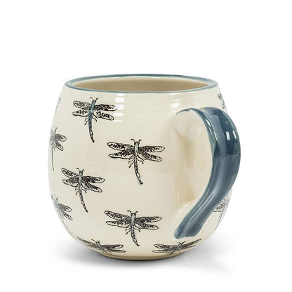 Allover Dragonfly Ball Mug-5"L