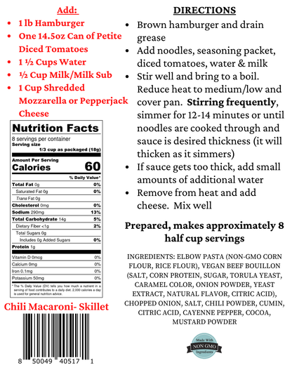 Gluten-Free Chili Macaroni Skillet Meal
