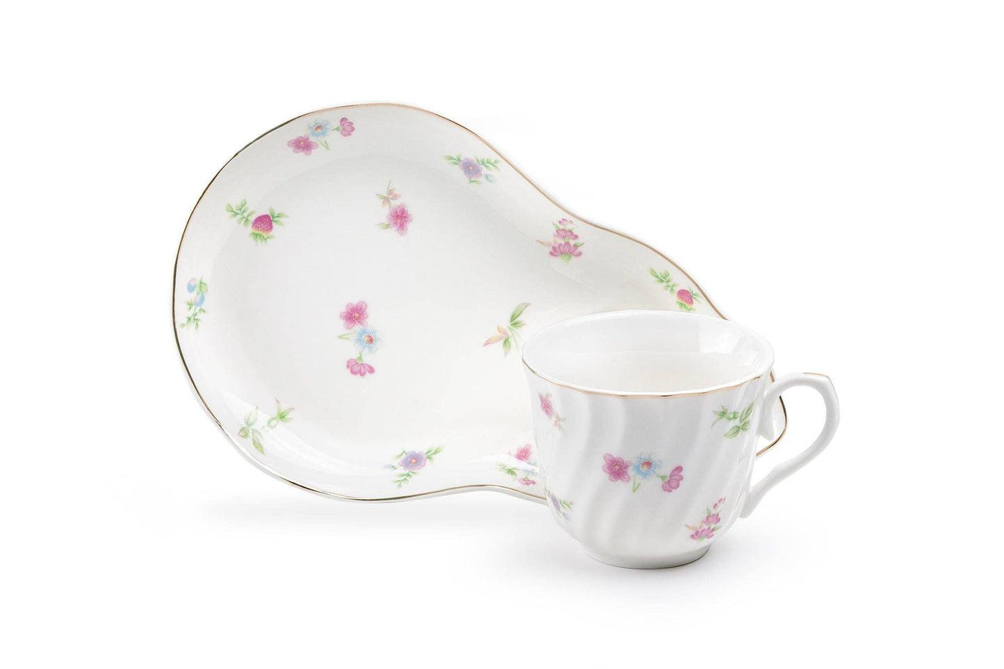 Petite Wildflowers 7oz Fine Porcelain Tea Snack Set