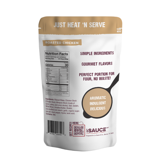 Le Sauce & Co. 4 Serving Roasted Chicken Gourmet Gravy