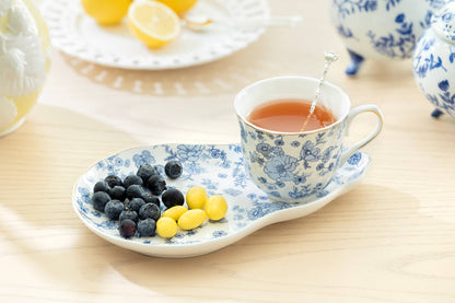 Blue Katie Rose 7oz Fine Porcelain Tea Snack Set