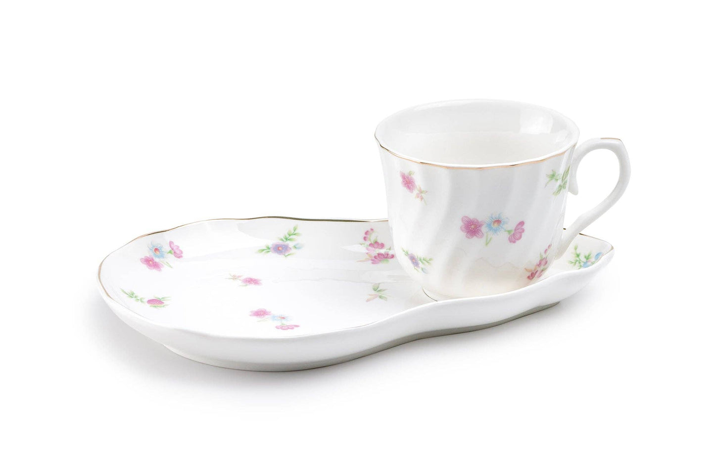 Petite Wildflowers 7oz Fine Porcelain Tea Snack Set