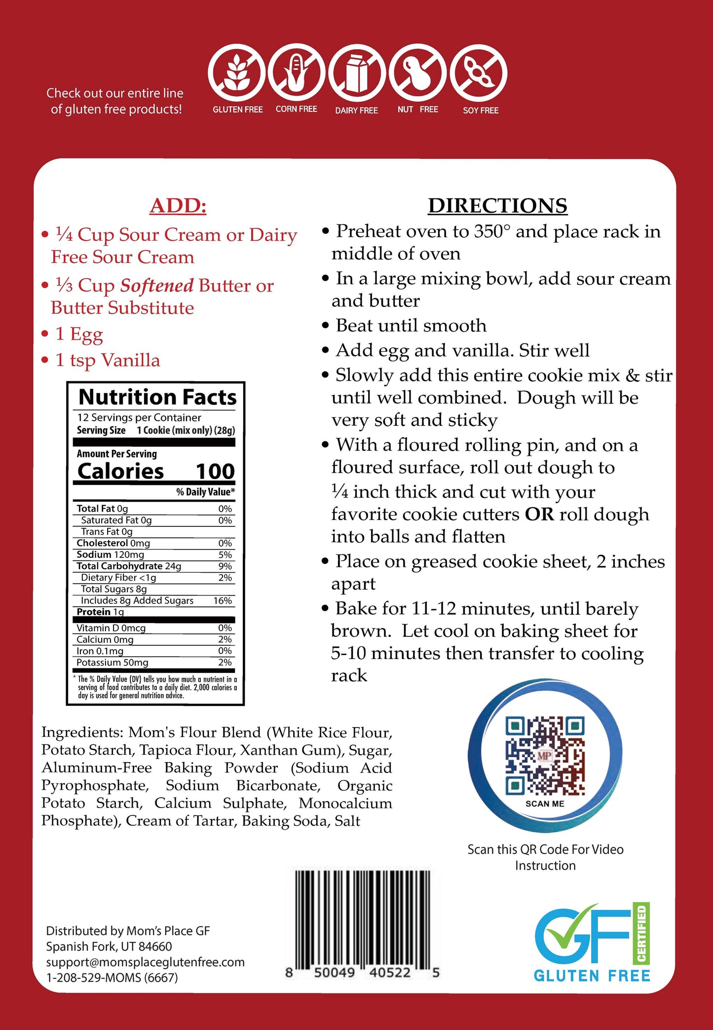 Gluten-Free Sugar Cookie Mix