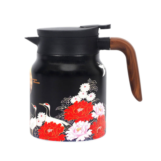 32oz Thermal Tea Kettle with Infuser Crane Peonies