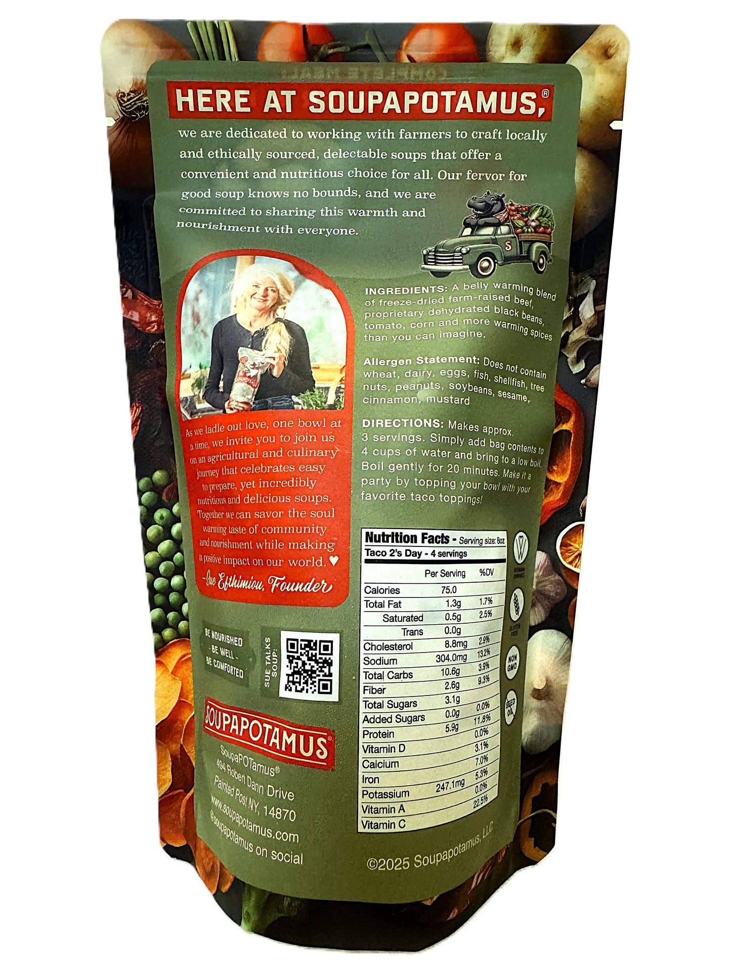 SoupaPOTamus Taco 2's Day Shelf-Stable Dry Soup