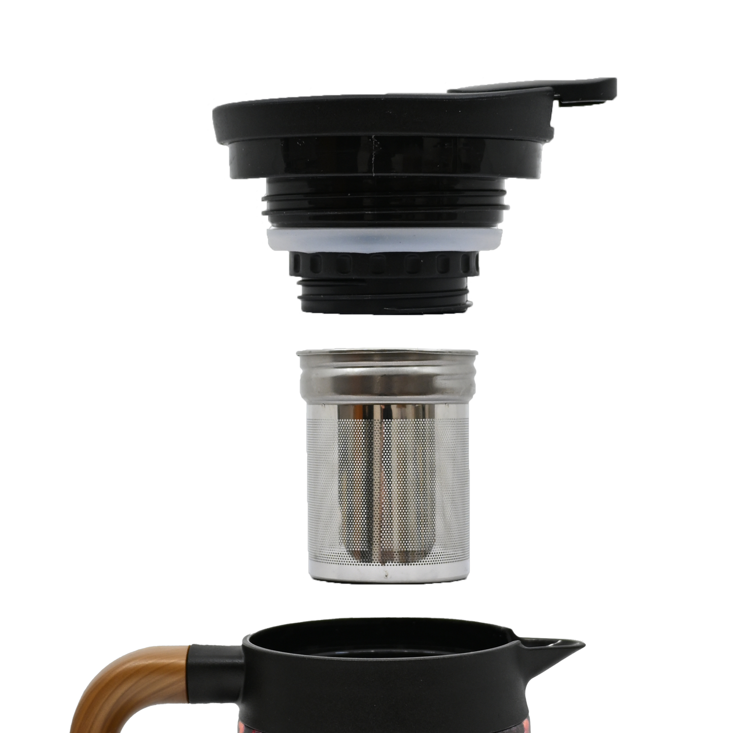 32oz Thermal Tea Kettle with Infuser Strainer Floral