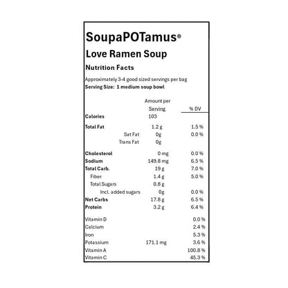 SoupaPOTamus Love Ramen Shelf-Stable Dry Soup