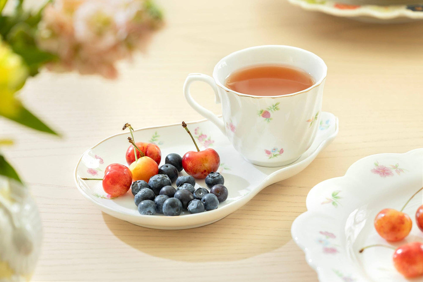 Petite Wildflowers 7oz Fine Porcelain Tea Snack Set