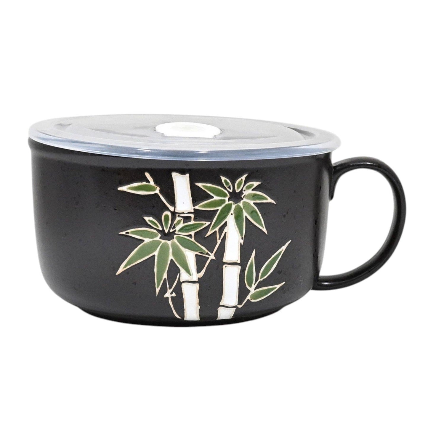 Bamboo Design 33oz Microwavable Bowl with Lid with Handle (4/16)