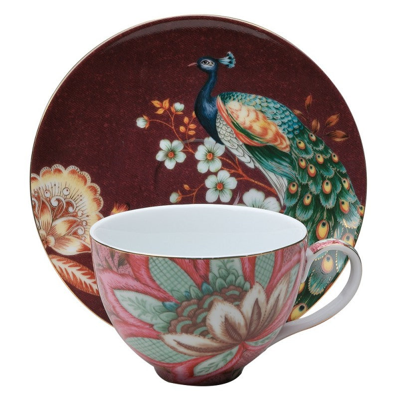 Peacock Latte  Cup Pink