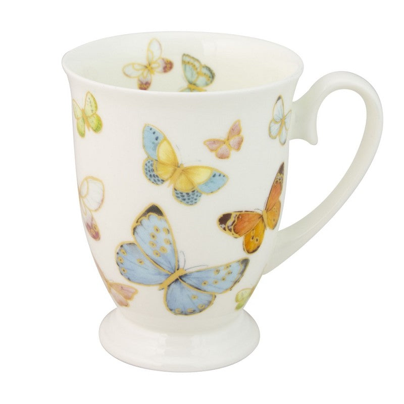 Spring Butterfly Footed Mug