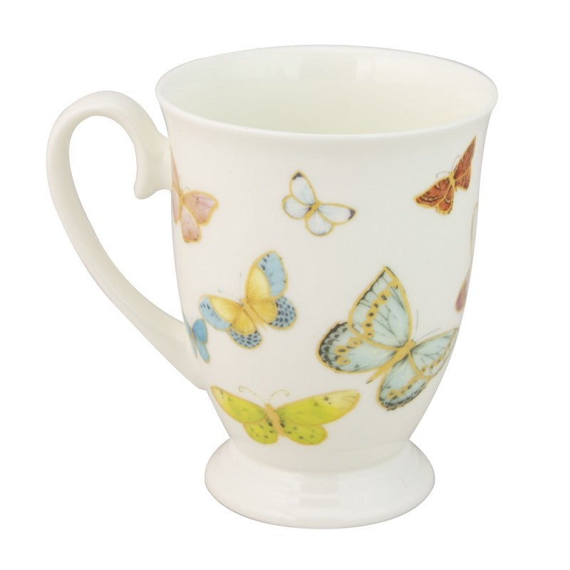 Spring Butterfly Footed Mug
